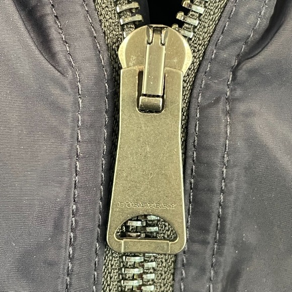 Burberry London Hedley Hooded Zip-Up JacketMen 52 Navy Packable Hood $590 - Picture 5 of 15